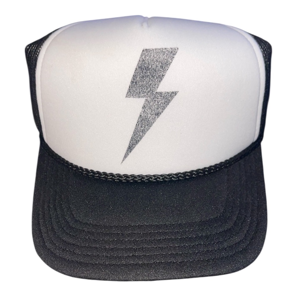 Grayson Threads Black and White Lightning Hat